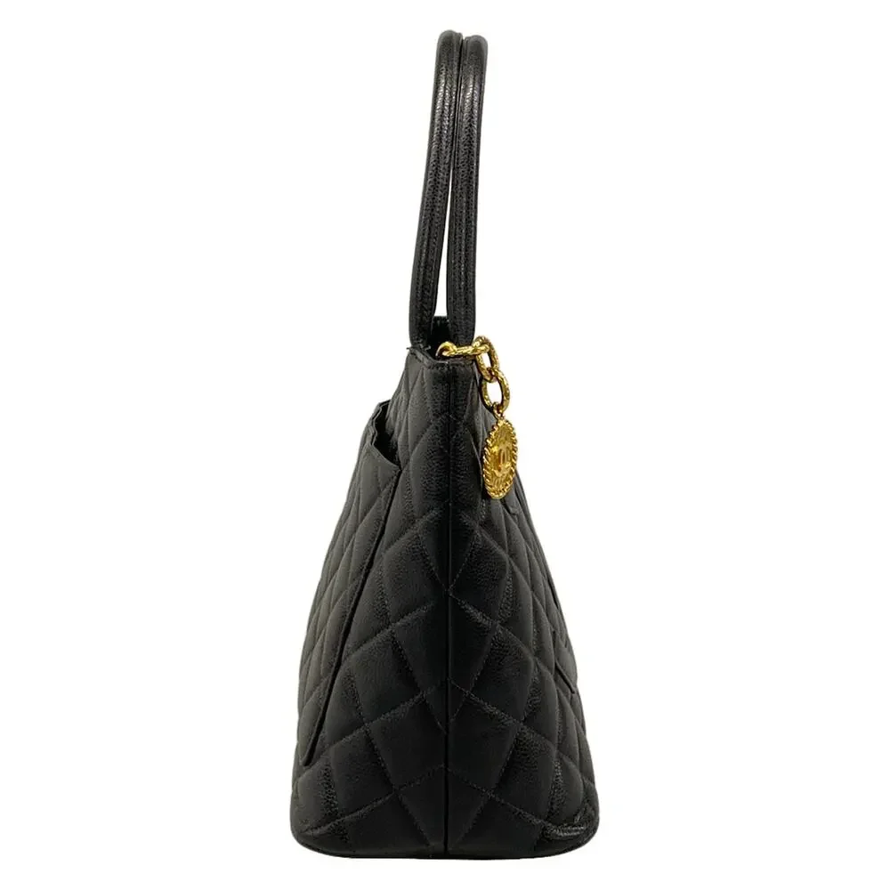 Chanel Caviar Medallion Tote Bag